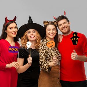 送料無料 ハロウィン フォトプロップス 22枚...の詳細画像2