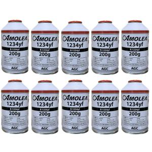 日本製 HFO-1234yf カーエアコン用冷媒 [ 200g ]（AMOLEA1234yf)AGC 5