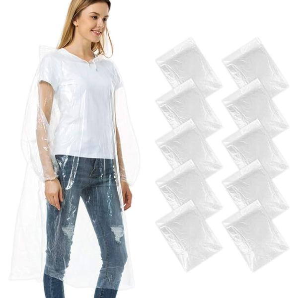 送料無料 レインコート 10枚セット 使い捨て レインコート ポンチョ 雨カッパ簡易 水上項目・旅行...