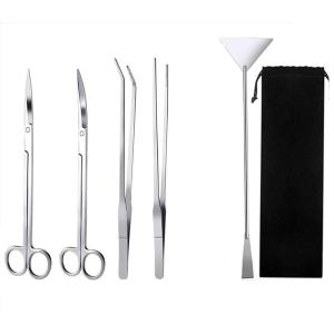送料無料 水槽 アクアリウムハサミ＆ ピンセット（ストレート・カーブ