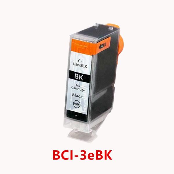 BCI-3eBK 単品 ブラックキャノンプリンター互換インクカートリッジ ICチップなし
