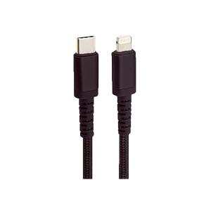 CIO Nylon ToughLine USB-C to Lightningケーブル 急速充電ケーブル ライトニングケーブル iphone タイプc mfi認証 急速充電 0.2m ブラック CIO-CNTPLD-02-BK