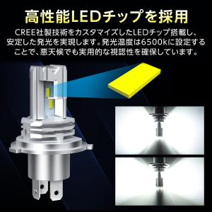 H4 ledバルブ LEDヘッドライト 車検対...の詳細画像5