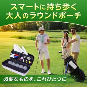 ゴルフ ボールケース ボールポーチ ラウンドバ...の詳細画像1