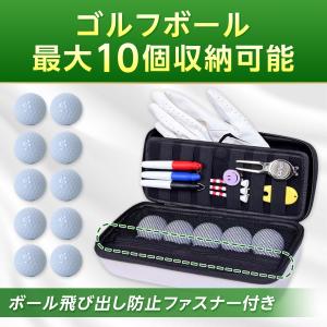 ゴルフ ボールケース ボールポーチ ラウンドバ...の詳細画像3