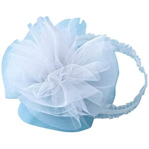 赤ちゃんの城 髪飾り チュールフリル グレー 日本製