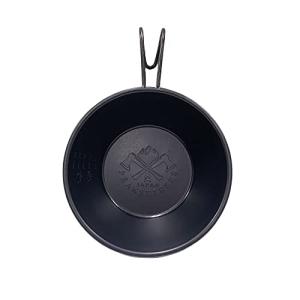 PEAKS&amp;TREES ブラック シェラカップ 黒酸化発色 燕三条 ステンレス 320ml 黒 目盛り付き アンティーク ヴィンテージ