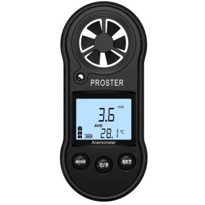 Proster デジタル 風速計 風速温度計 最大値/平均値/瞬時値の風速測定