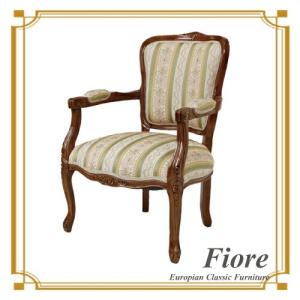 ダイニングチェア チェア 椅子 イス おしゃれ 単品 木製 ストライプグリーン Fiore