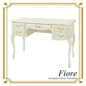 デスク 机 おしゃれ 収納 アンティーク調 姫系 ライティングデスク Fiore