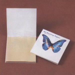 あぶらとり紙 チョウP 100枚入（茶紙）