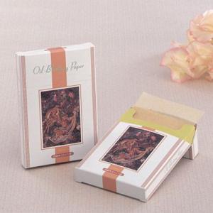 BOXタイプ高級あぶらとり紙 鹿 250枚入（茶紙）