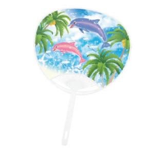 ポリ平Gタイプうちわ（団扇） 金魚 販促 PR広告 ノベルティ ばらまき