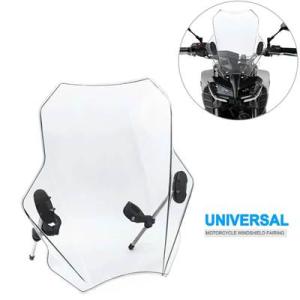 【並行輸入品】 汎用バイク 二輪ウィンドスクリーンデフレクター フロントガラスカバー bws125 ...