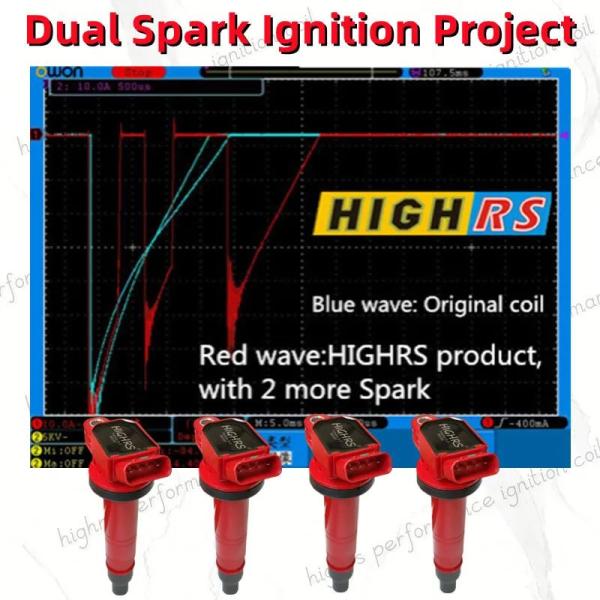 【並行輸入品】 Highrs-レクサス用デュアルスパーク点火コイル gs rc v8 5.0 sci...