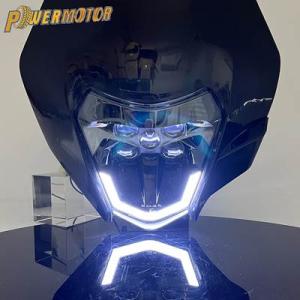 【並行輸入品】 バイク用LEDヘッドライトプレート エンデューロチューニング スーパーモタード kt...