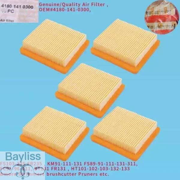 【並行輸入品】 5 X FR235 エアフィルター 4180-141-0300 STIHL FS10...