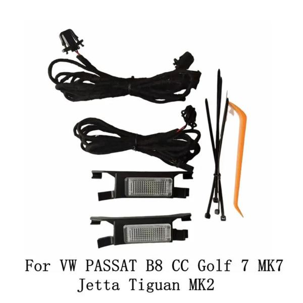 【並行輸入品】 2 個 1 セット車 LED フットウェルライトフットランプケーブルワイヤーハーネス...