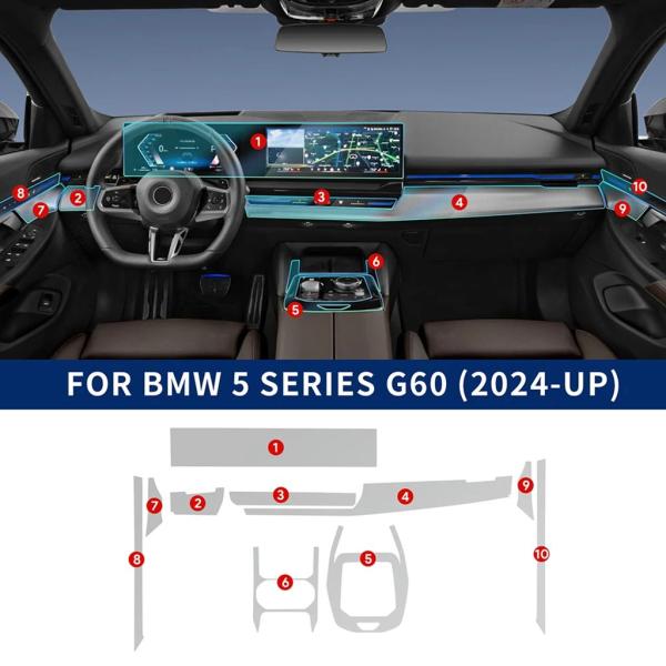 【並行輸入品】 対気スピード BMW 5 シリーズ i5 G60 2024 セットインテリア PPF...