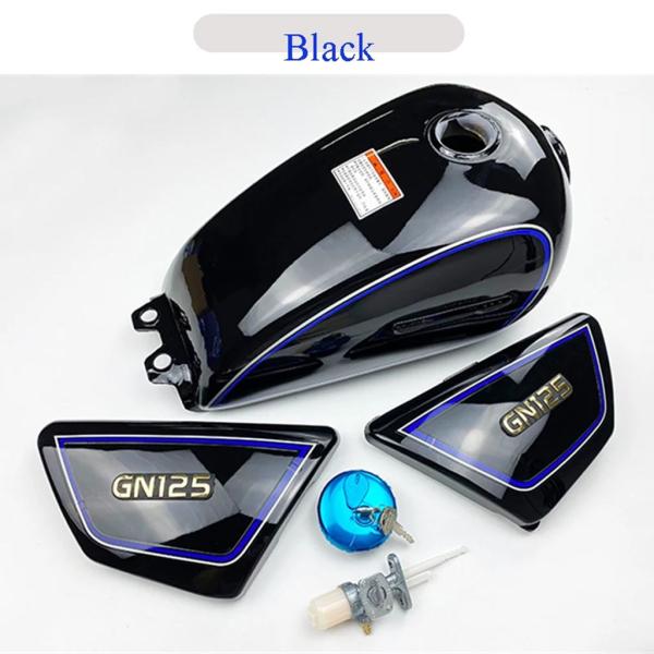 【並行輸入品】 サイドカバー付きバイク 二輪燃料タンク 金属ガスボックス 燃料タップ Hajue S...