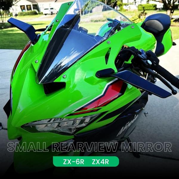【並行輸入品】バイクバックミラー風翼回転サイドアクセサリーカワサキ ZX4RR/25R/6R/10R...