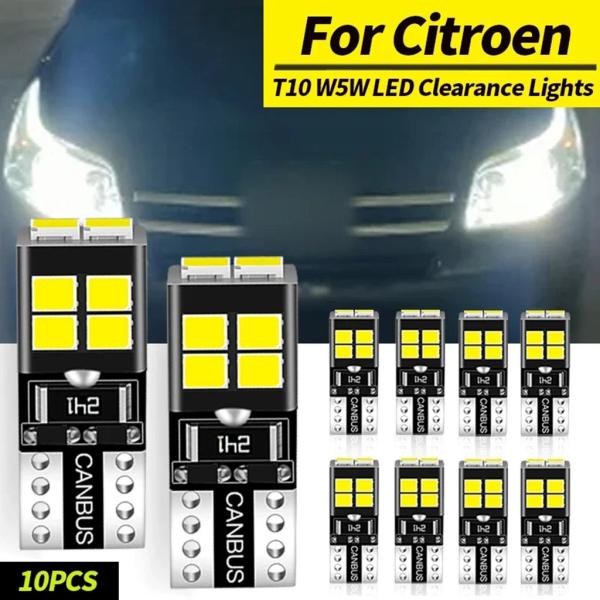 【並行輸入品】10個入り W5W T10 キャンバス シトロエン ベルランゴ C1 C2 C3 ピカ...