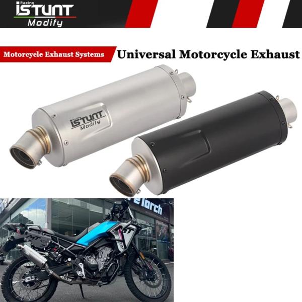 【並行輸入品】汎用バイク排気 51 mmパイプエスケープシステム Leovince マフラー DB ...