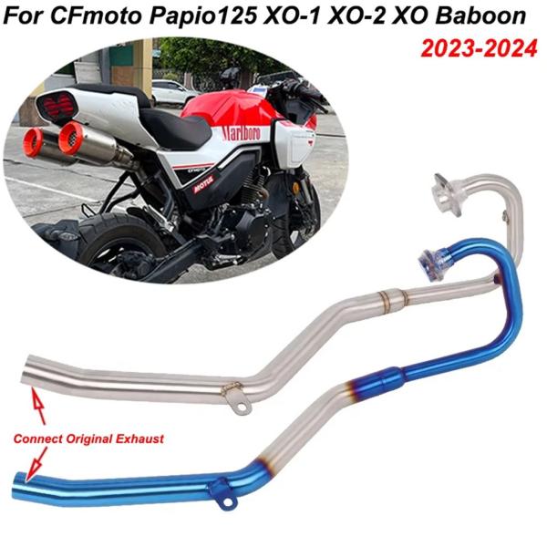 【並行輸入品】バイク 二輪エキゾーストサイレンサー フロントミッドリンクパイプ オリジナルサイレンサ...