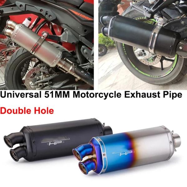 【並行輸入品】51 mm汎用バイクマフラーエスケープリンクパイプ BMW R1200gs Z900 ...