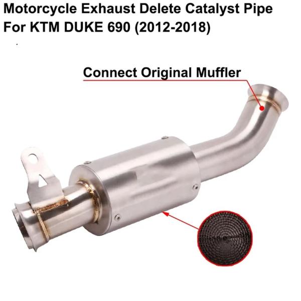 【並行輸入品】KTM デューク 690 デューク690 2012 - 2018 バイク排気マフラーエ...