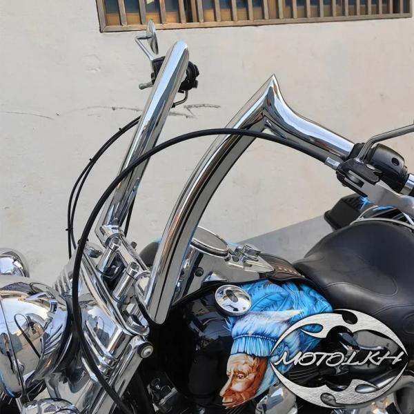 【並行輸入品】バイク 12 インチ14インチ 16 インチバーハンドルバー 2 インチハーレーソフテ...