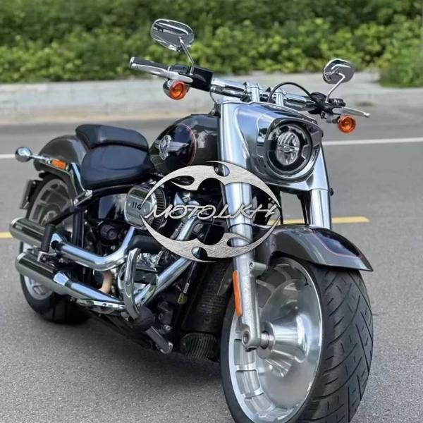 【並行輸入品】バイク 2 インチハンドルバードラッグバーハーレーソフテイルファットボーイブレイクアウ...