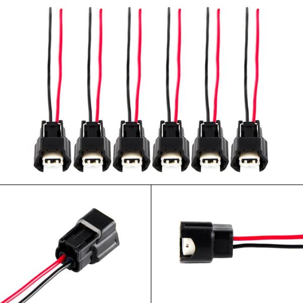 【並行輸入品】6 個燃料インジェクターコネクタピグテール日産 300zx インフィニティ J30 日...