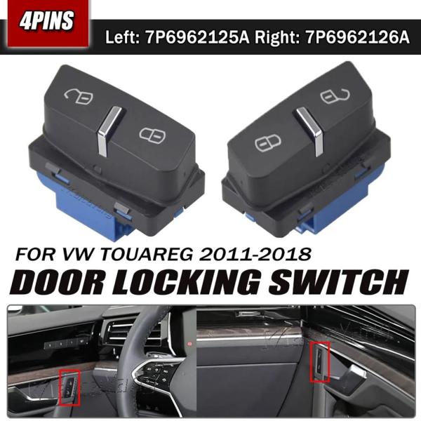 【並行輸入品】7P6962125A 7P6962126A ドア中央ロックスイッチボタンフォルクスワー...
