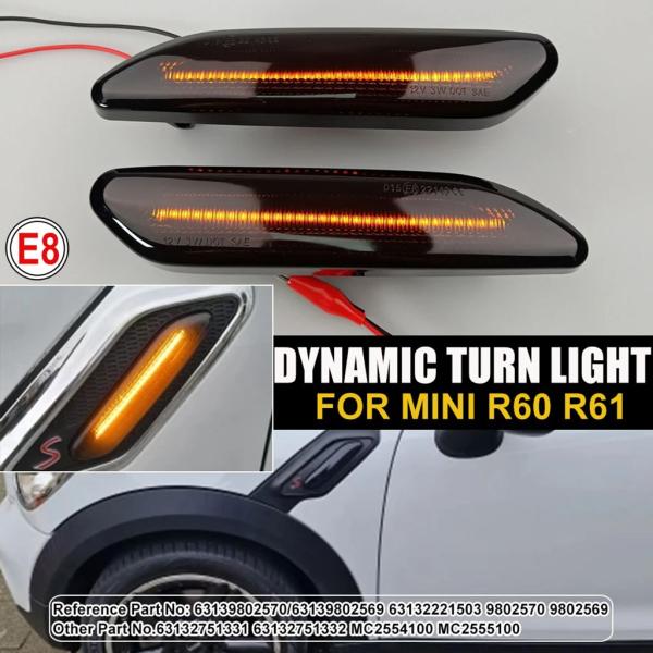 【並行輸入品】ダイナミックスクロール点滅LEDサイドマーカーインジケーターランプウィンカーフェンダー...