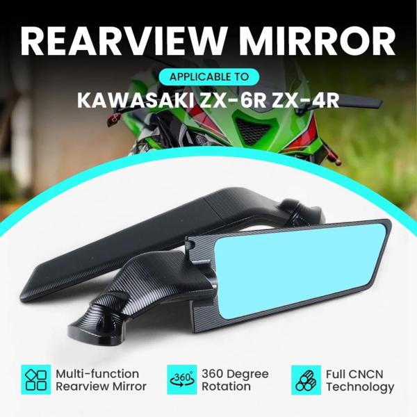 【並行輸入品】バイク 2024 ニンジャ 636 ZX-6R アクセサリーレーシングミラー回転バック...