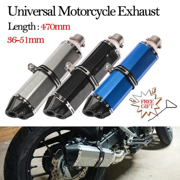 【並行輸入品】汎用エキゾーストサイレンサー 470mm DBキラーし 51mm mt07 r1 zx...