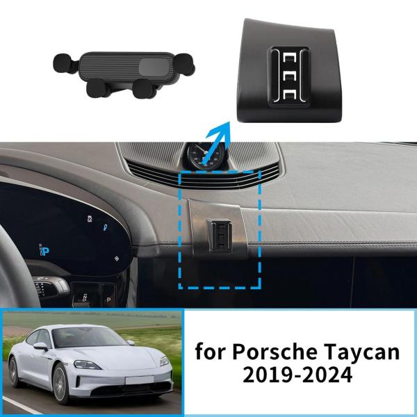 【並行輸入品】携帯電話ホルダーポルシェタイカン 2019-2024 GPS ブラケットナビゲーション...