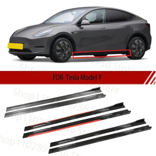 【並行輸入品】テスラ 2025 モデル Y 2 メートルサイドスカート延長プレートリップセパレーター...
