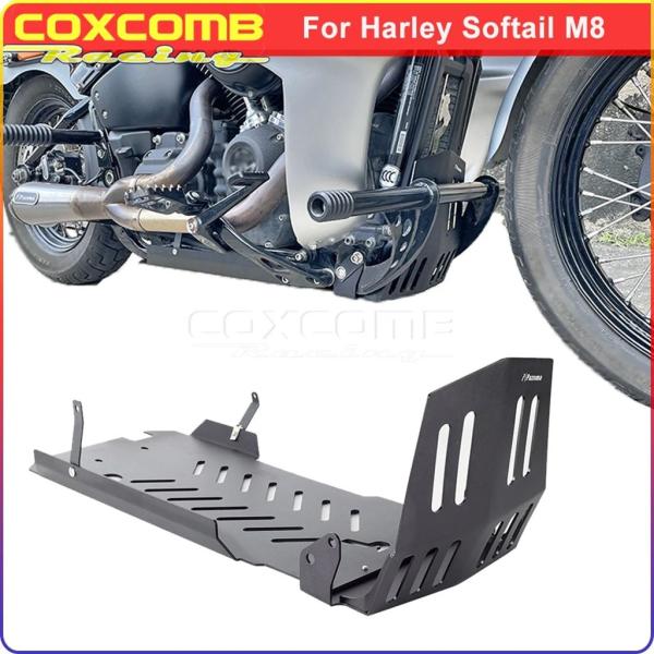 【並行輸入品】バイク下底エンジンカバープレートアルミスキッドプレートハーレーソフテイルローライダー ...