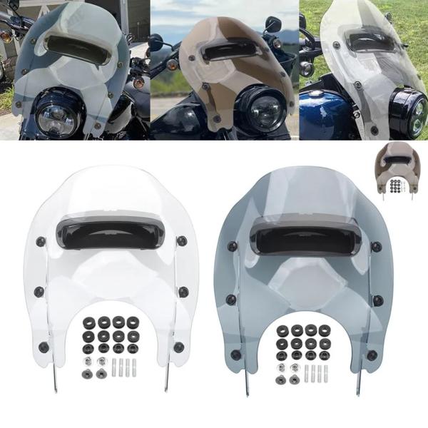 【並行輸入品】バイク部品 Somked/クリアウィンドスプリッターベントフロントガラスフェアリングフ...