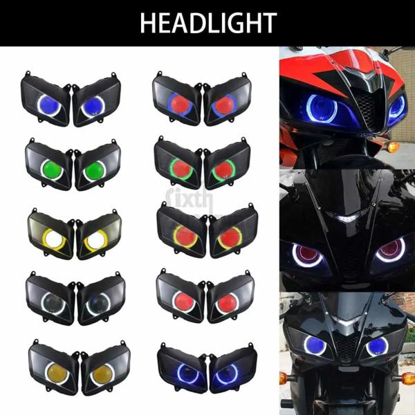 【並行輸入品】バイクアクセサリーヘッドライトLEDカスタムHIDヘッドランププロジェクターバイキセノ...