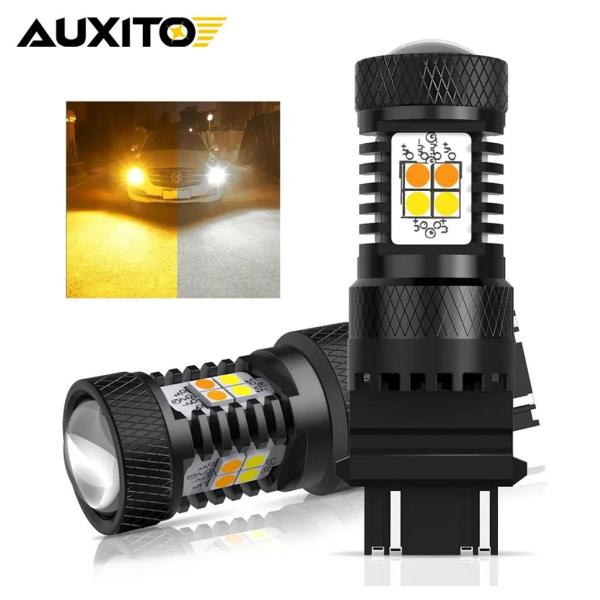【並行輸入品】AUXITO 2 個 T20 7443 W21 5 ワット LED 3157 T25 ...