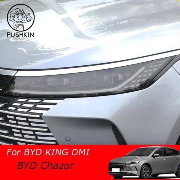 【並行輸入品】クリアブラックヘッドライト保護フィルム byd king seal 5 dmi cha...