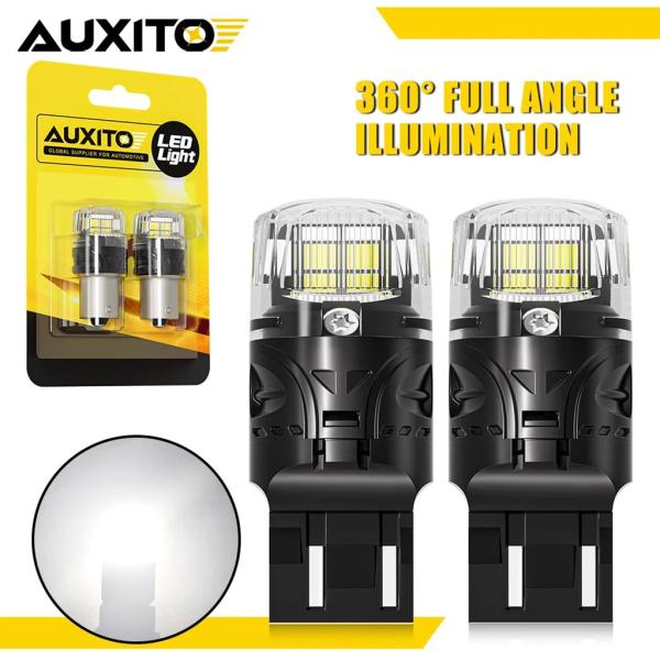 【並行輸入品】2 個 AUXITO T20 LED 7443 W21/5W LED 電球 Canbu...