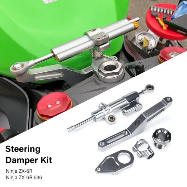 【並行輸入品】カワサキニンジャ用ステアリングダンパーキット ZX-6R zx 636r krt zx...