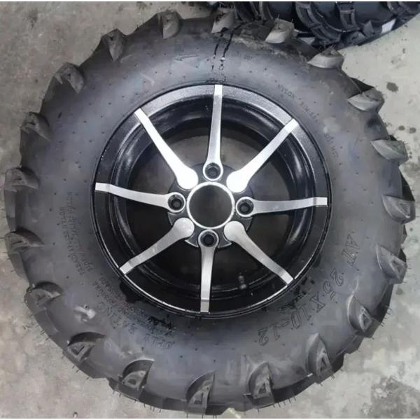 【並行輸入品】アルミ 12 インチホイールリム合金チューブレスタイヤ付き 200cc 250CC A...