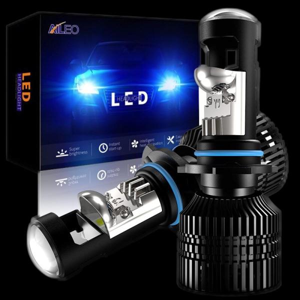【並行輸入品】 Aileo 車 ヘッドライト電球 ミニプロジェクターレンズ 70w/ペア16000l...