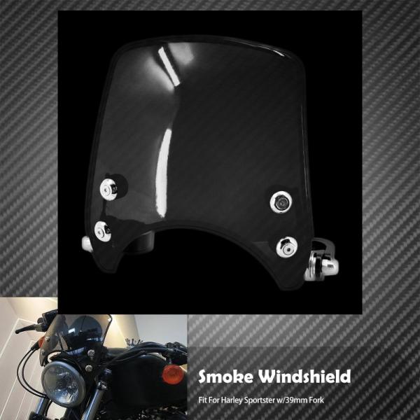 【並行輸入品】 ハーレー オートバイ ウィンドデフレクターフロントガラス ウインドブレーカー 39m...