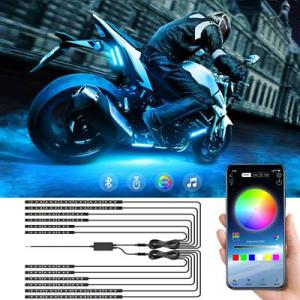 【並行輸入品】 LEDアンビエントライトキット RGB モバイルミュージックコントロール フレキシブ...